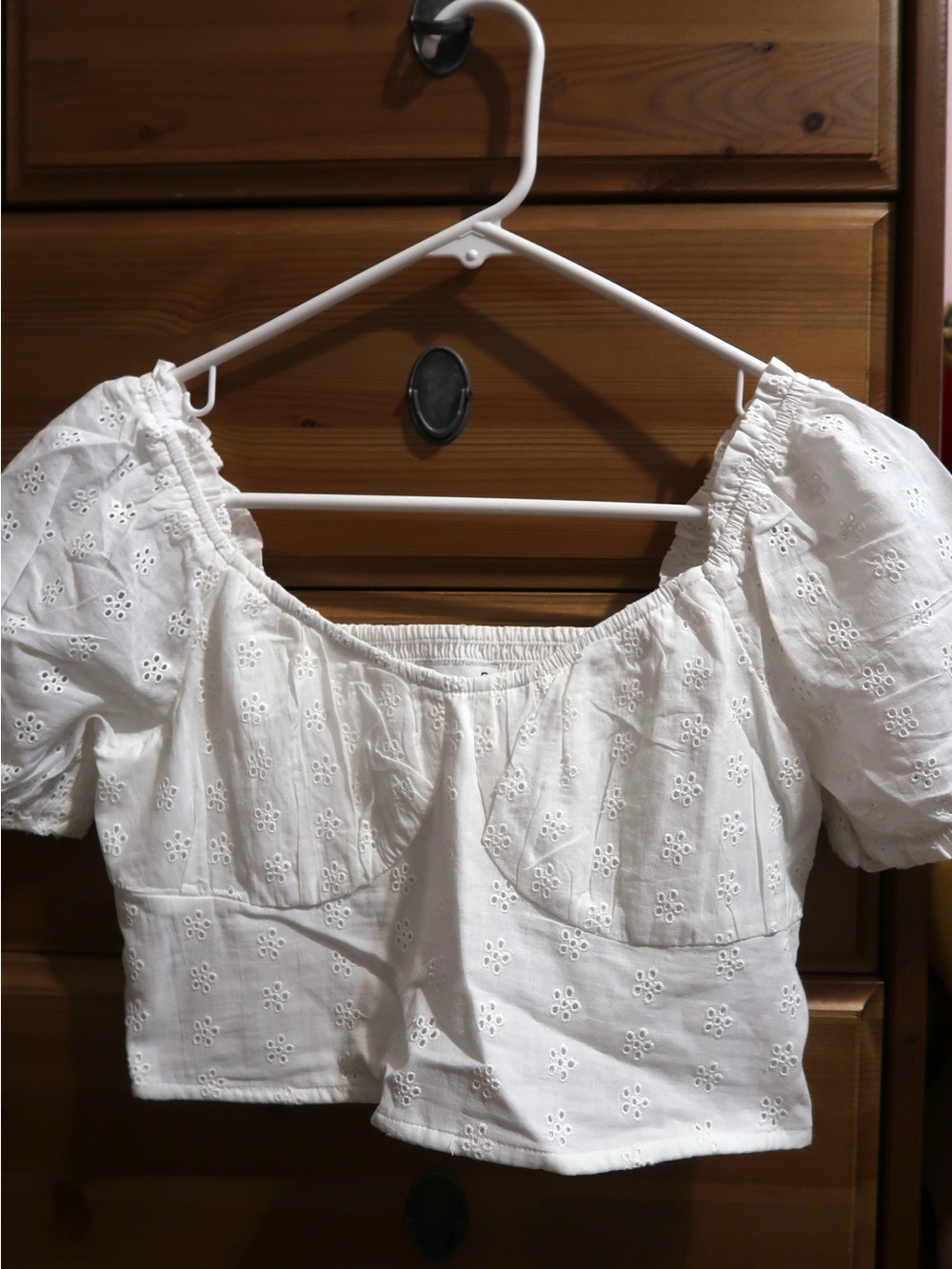White Hollister Crop Top